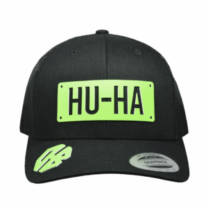 Gorra Negra HU-HA Verde Neón