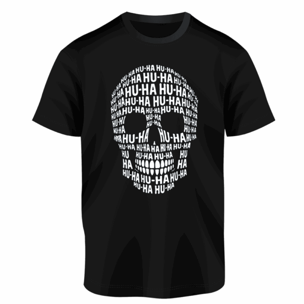 Camiseta Calavera HU-HA B&N - Imagen 2